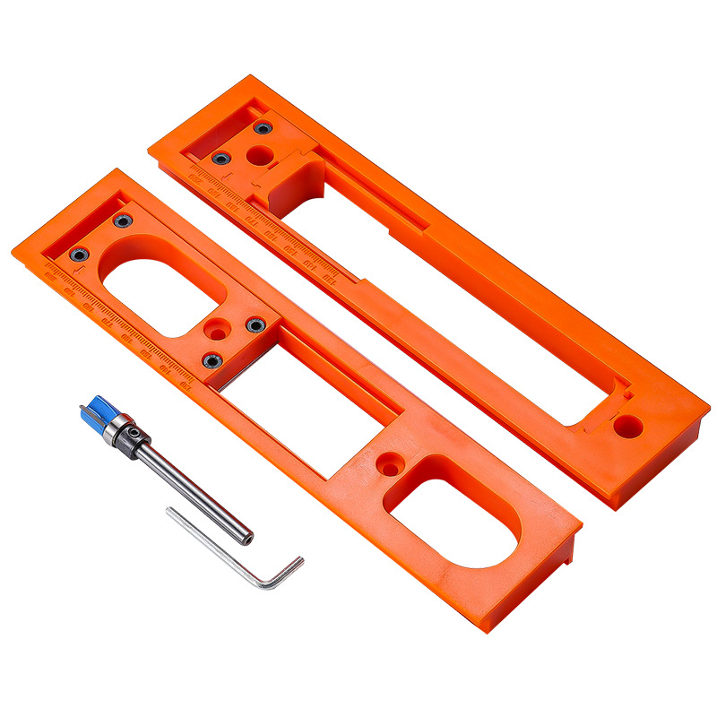 Woodworking Project Plans - 1Pc ヒンジほぞテンプレート目に見えないヒンジルーターガイドテンプレート隠しドアヒンジ取り付けキット