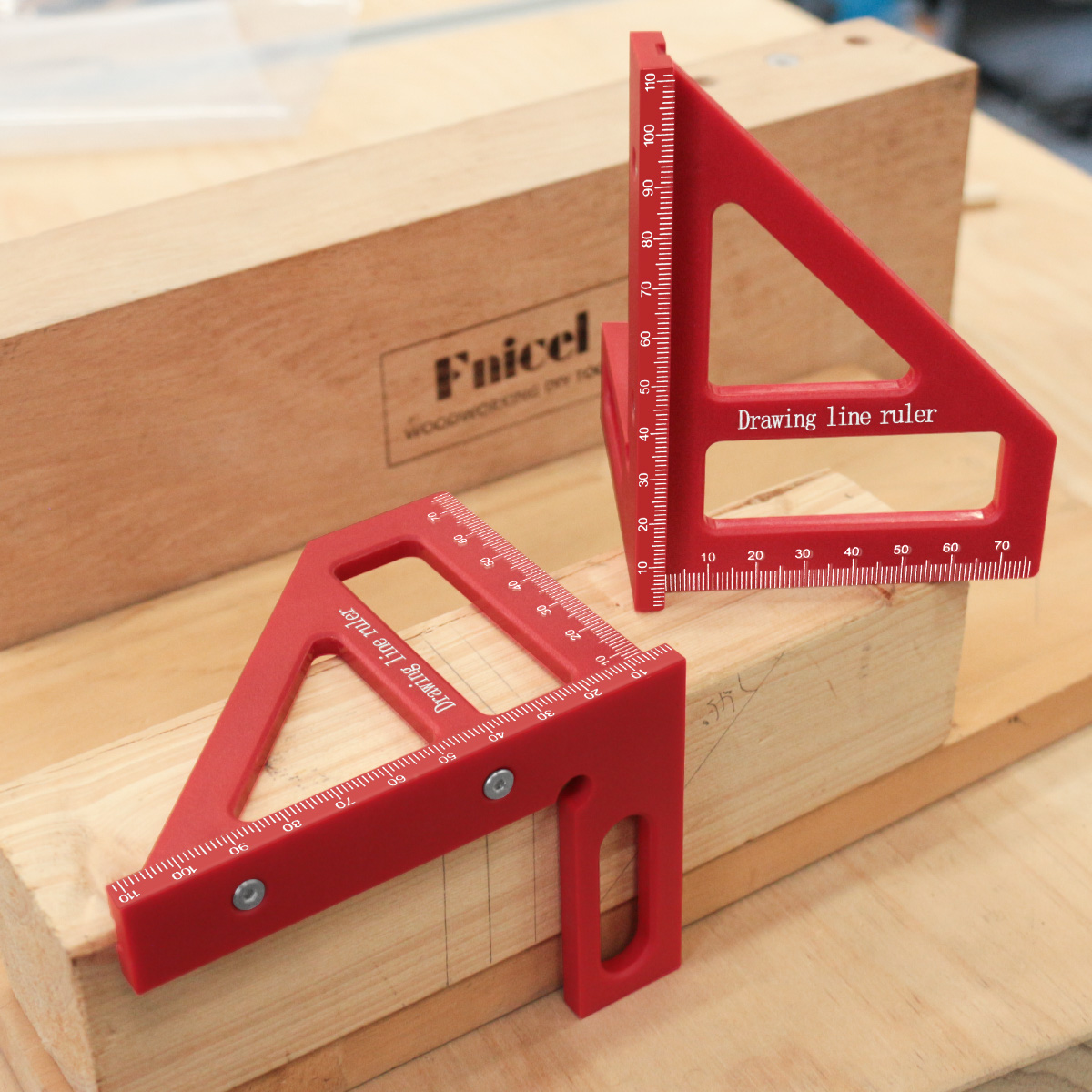 45 ° /90 °   多角度プラスチック製定規、木工用直 - Woodworking Project Plans のレビューと価格