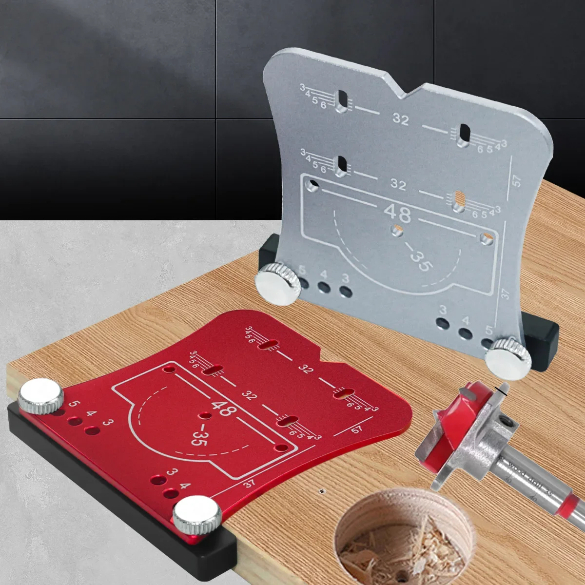 35mmヒンジ穴位置決めテンプレートアルミ合金穴開け器木工用 - Woodworking Project Plans のレビューと価格