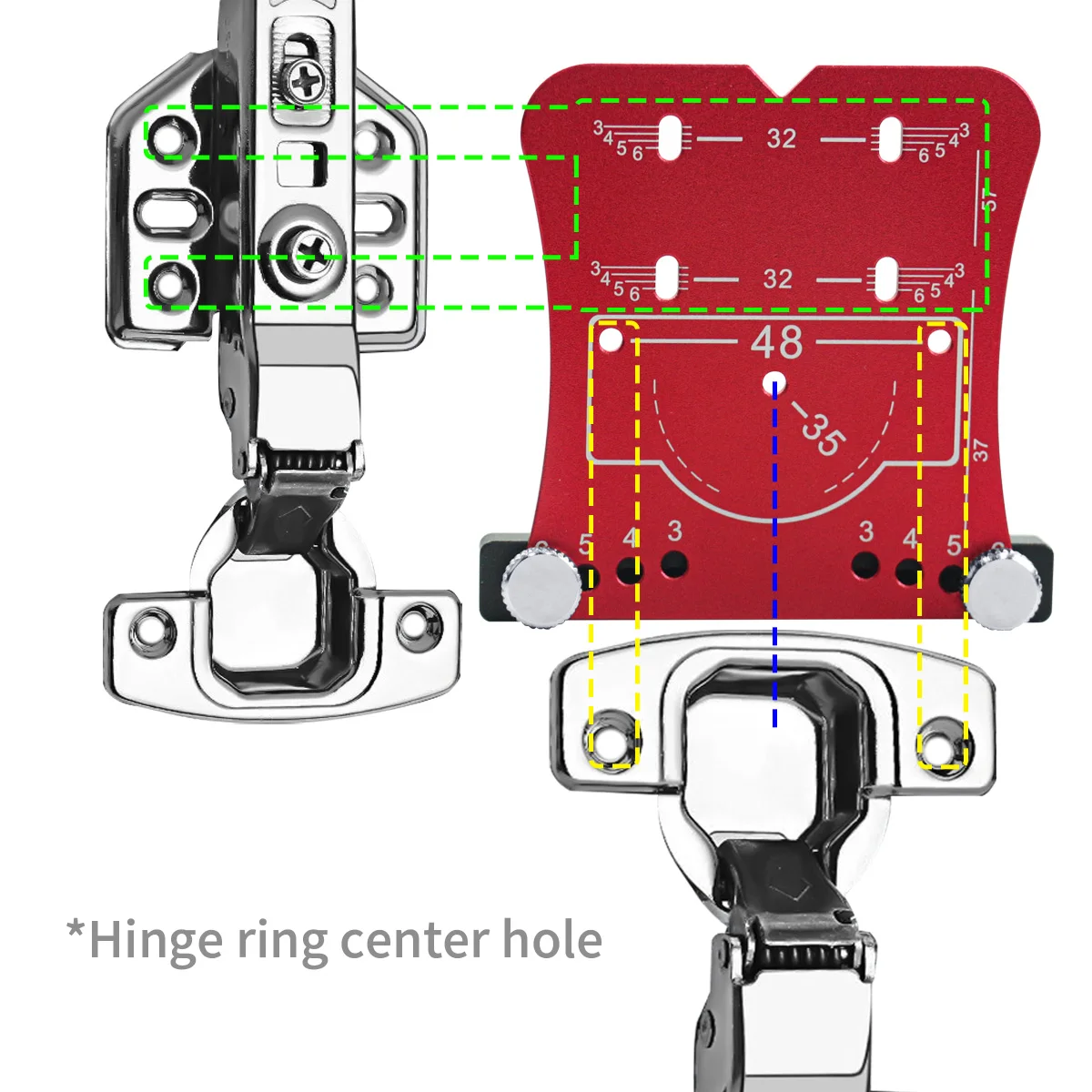35mmヒンジ穴位置決めテンプレートアルミ合金穴開け器木工用 - Woodworking Project Plans のレビューと価格