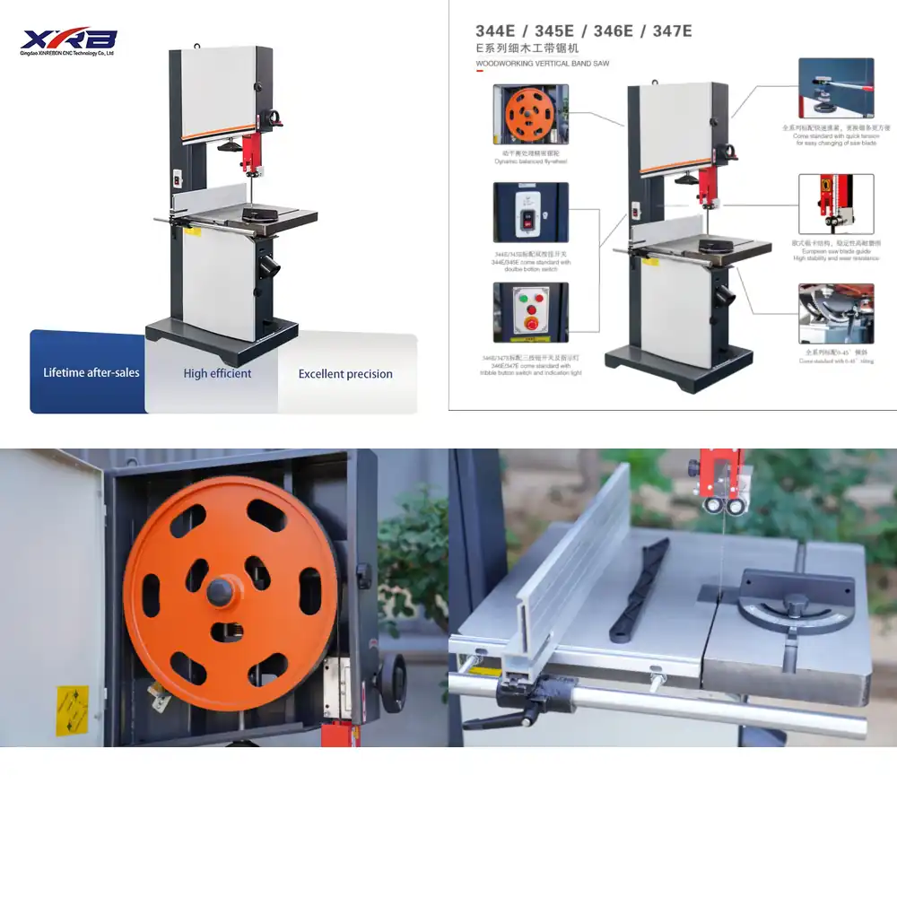 MJ345E 高売上 20インチ縦型バンドソー ホイール直径 - Woodworking Machinery For Sale のレビューと価格