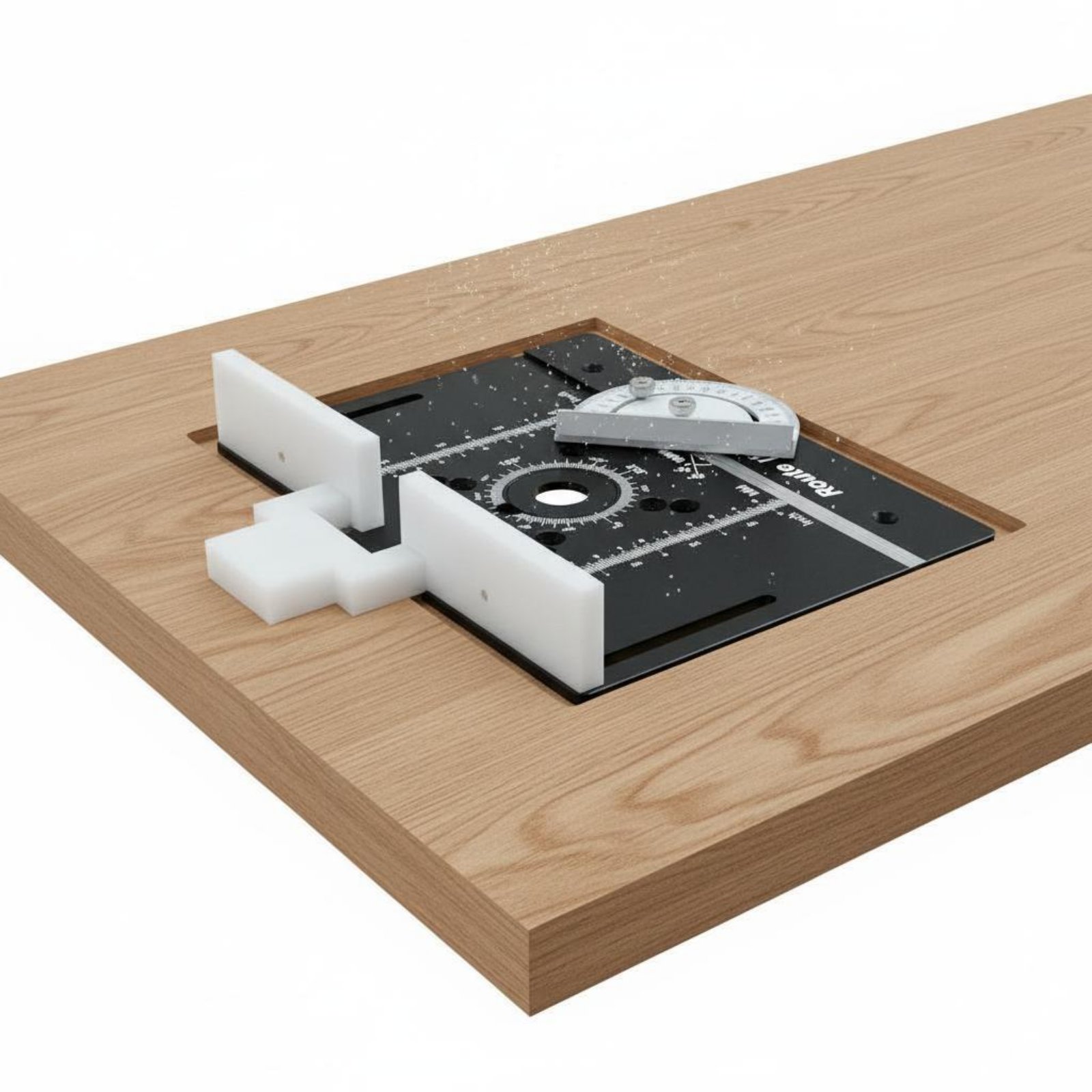 アルミ製ルーターインサートプレート レーザー刻印された測定値 - Woodworking Laser のレビューと価格
