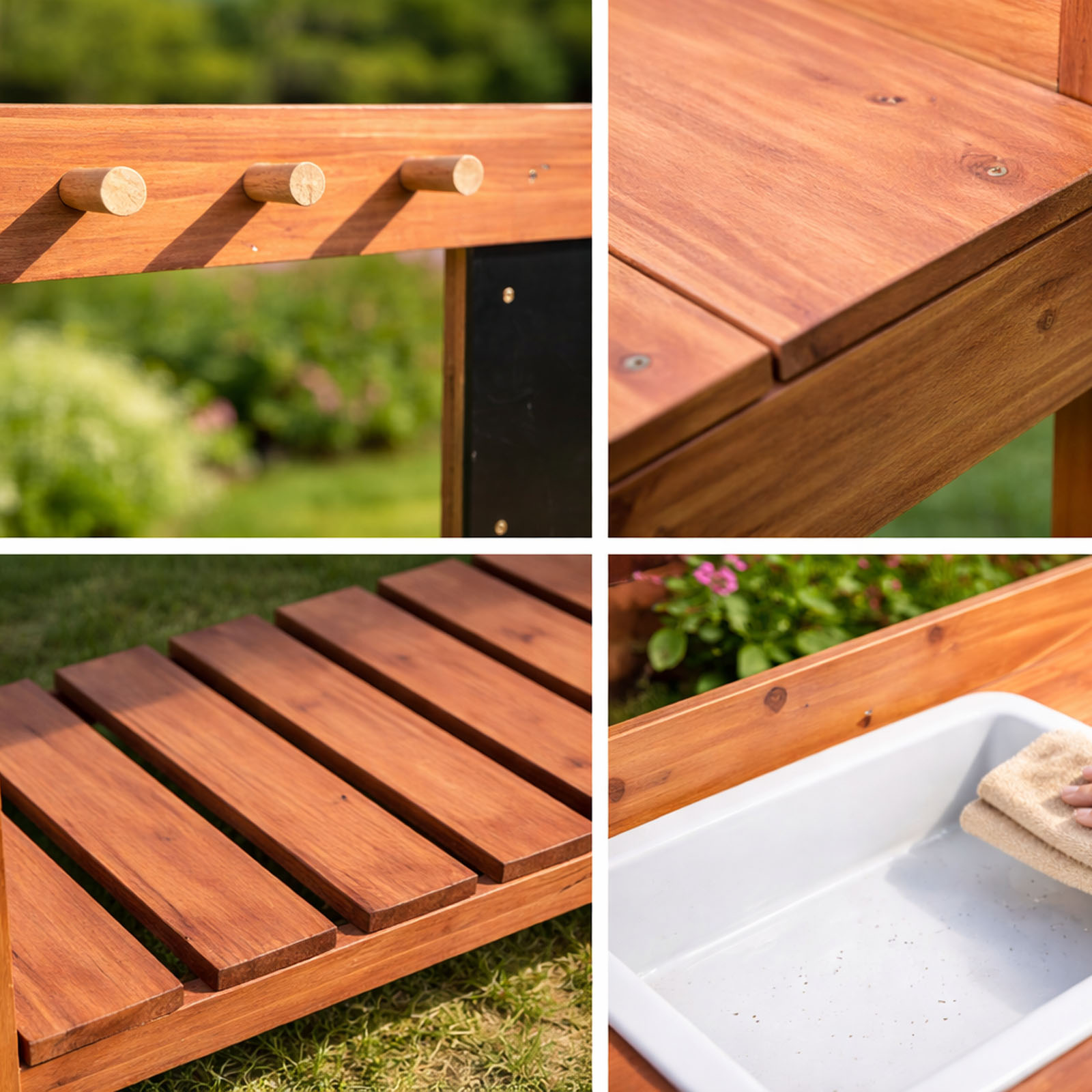 木製植木鉢台子供用屋外屋内庭園植栽テーブル作業台子供科学教育 - Woodworking Workbench のレビューと価格
