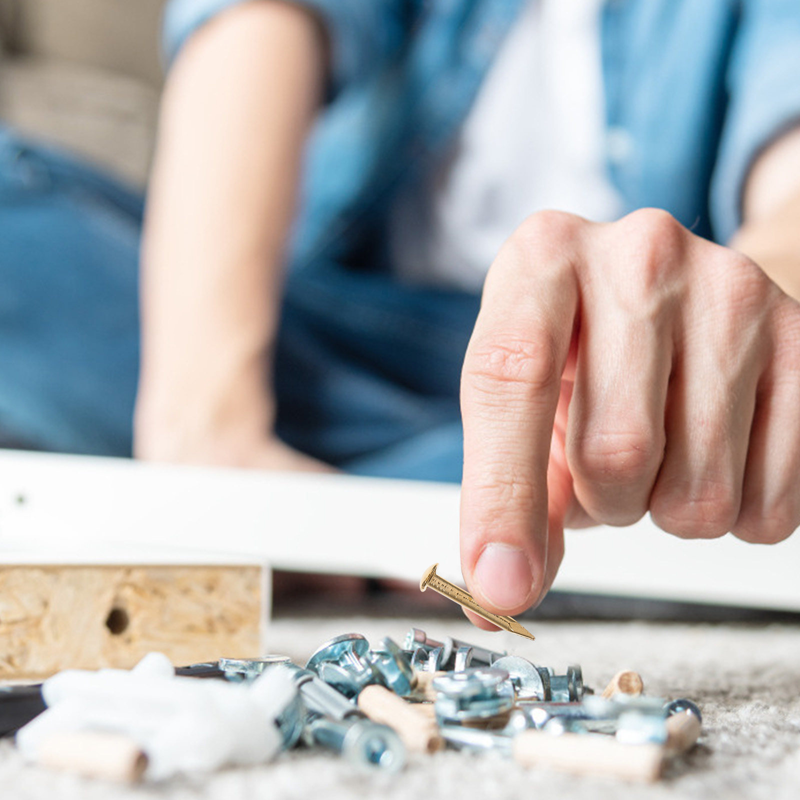 1パック頑丈な純銅釘、打ちやすい、曲がりなし、錆びない、写真 - Woodworking Easy Projects のレビューと価格