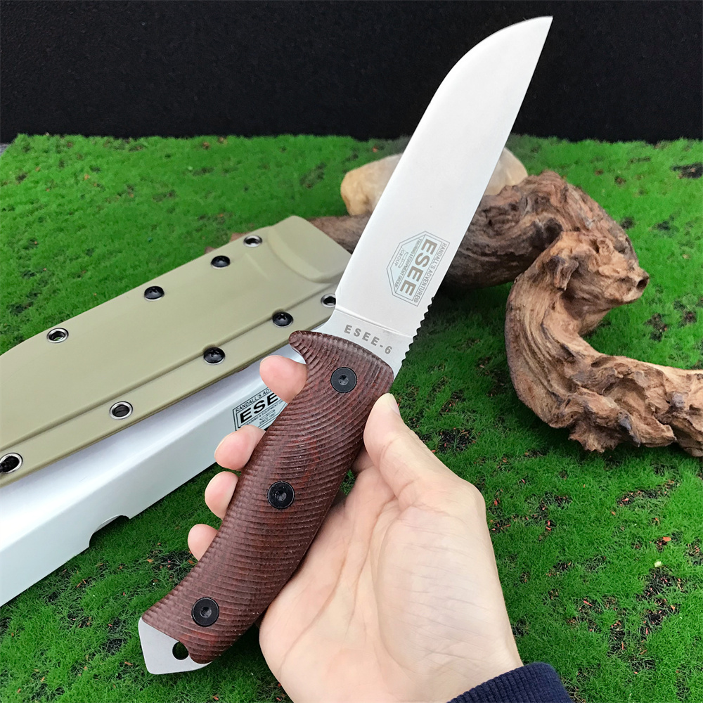 新型ESEE-6固定刃ナイフ D2ブレード G10ハンドル  - Woodworking Gifts For Men のレビューと価格
