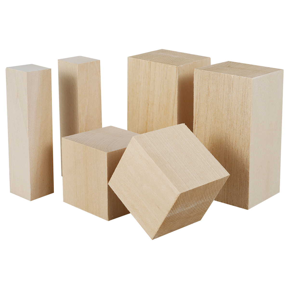 天然の柔らかい未完成のベースウッドの木彫りブロック,DIY木 - Woodworking Project Plans のレビューと価格