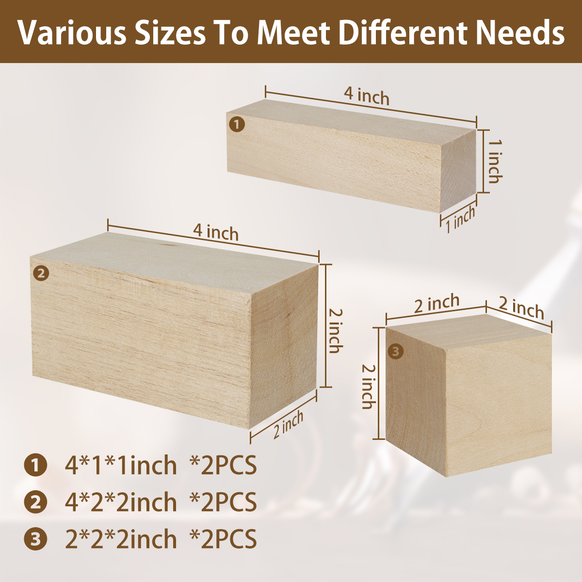 天然の柔らかい未完成のベースウッドの木彫りブロック,DIY木 - Woodworking Project Plans のレビューと価格