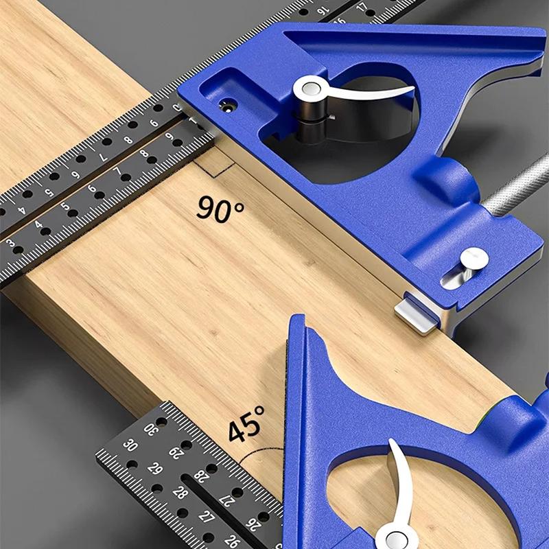30 センチメートル精密マーキング直角定規 45/90 度穴 - Woodworking Project Plans のレビューと価格