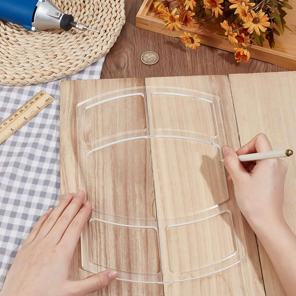 5ポケットバレットトレイルーターテンプレート長方形アクリル木 - Woodworking Project Plans のレビューと価格