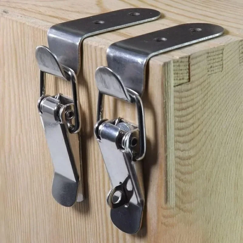 アヒルの口バックルフックロック、シルバーメタルスプリングハス - Woodworking Project Plans のレビューと価格