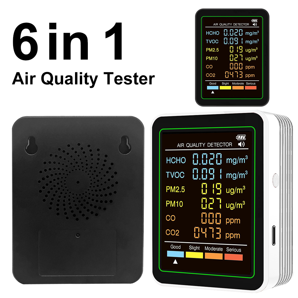 6in1 空気質検出器テスター PM0.3 PM1.0 PM - Woodworking Apps のレビューと価格
