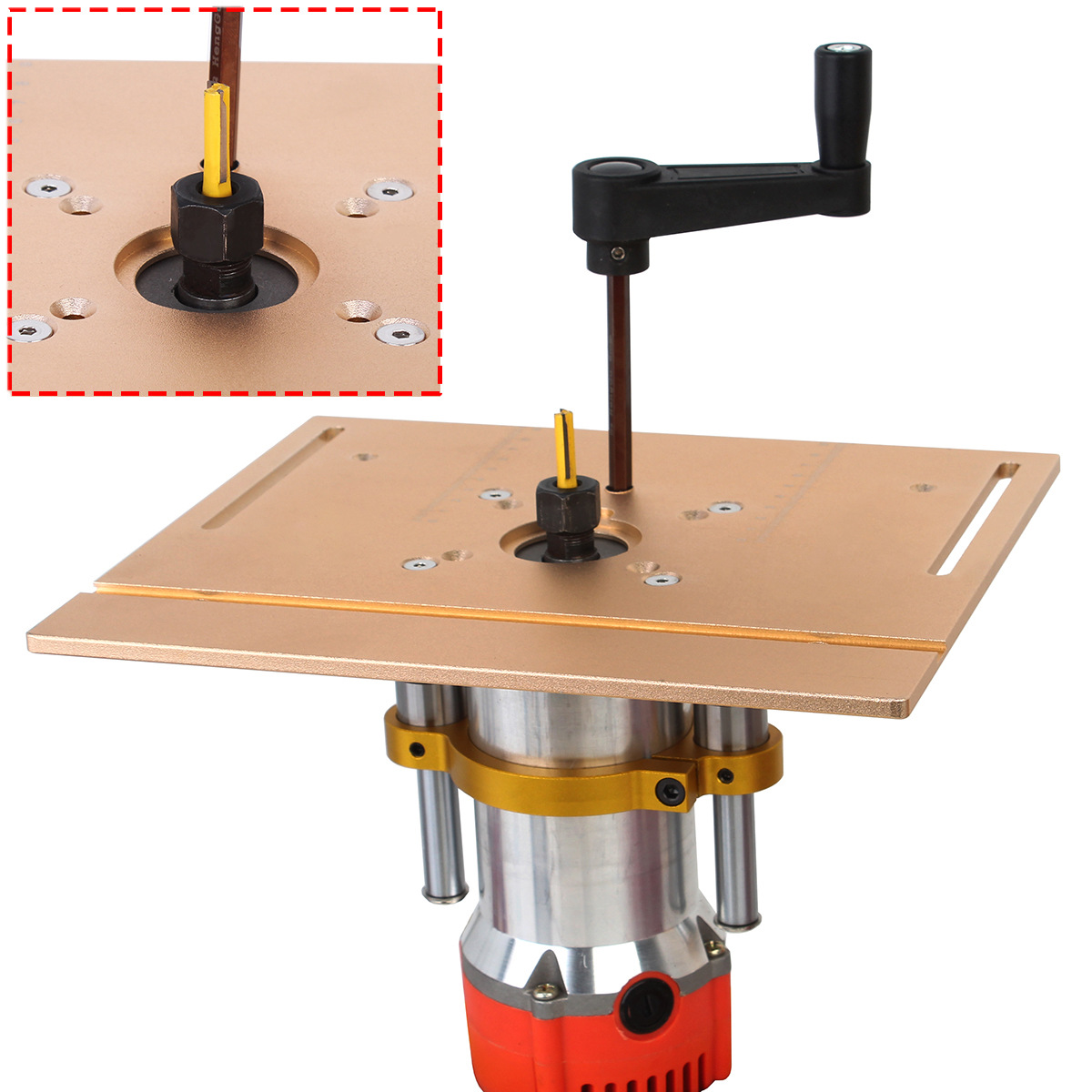 65mm反転式昇降ベース電動木工フライス盤テーブル、木工用溝 - Woodworking Workbench のレビューと価格